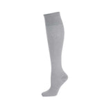 Chaussettes de compression en piqué de coton – Gris chiné / 1 paire