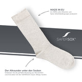 Chaussettes anti-tiques et anti-moustiques – Gris clair chiné / 1 paire