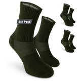 Anti-Zecken & Mückenschutz Sportsocken – Olivgrün / 3 Paar